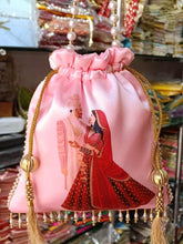 Wholesale Traditional Bridal And Groom Printed Indian Silk Potli, Women Handbag, Clutch Purse, Wedding Favors, Wholesale Lot, Return Gifts